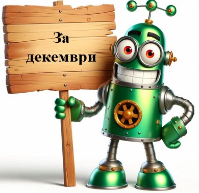 За декември