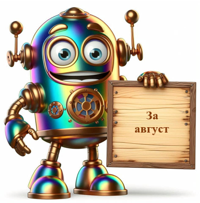 За месец август